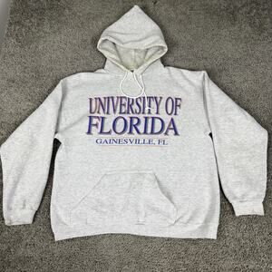 University Of Florida Hoodie Mens Large Gray Sweatshirt NCAA College Football